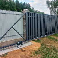 Откатные ворота с автоматикой